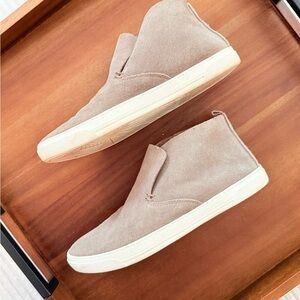 Dolce Vita Women’s 9 Suede Slip-On High-Top Sneakers in Light Taupe